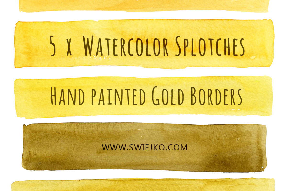 Watercolor Stripes, Gold, an Illustration by swiejko