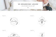 25 Delicate Feminine Logos - Vol 1, a Branding & Logo Template by Davide Bassu (Thumbnail 3 of 6)