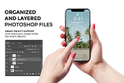 iPhone X Mockup version 2, an iPhone Mockup by Mockup Store (Thumbnail 3 of 3)