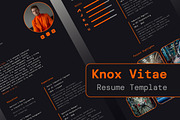 Knox - Resume Framer Template, a Landing Page Template by Salomon Studio (Thumbnail 1 of 8)
