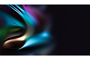 Colorful Abstract Waves Create a, an Illustration by BazziBa♥