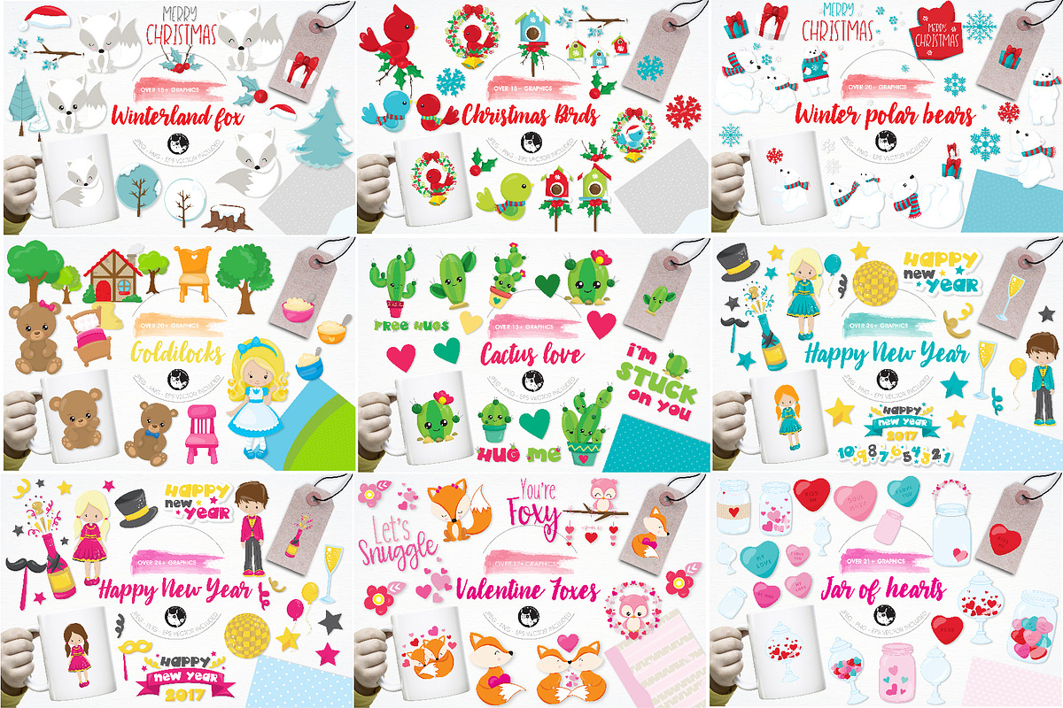 4000 in 1 - GRAPHIC GIANT BUNDLE, an Illustration by PrettyBundles (Photo 3 of 22)