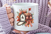 Red Gingham Autumn Clipart, an Illustration by CraftArtStudio (Thumbnail 5 of 6)