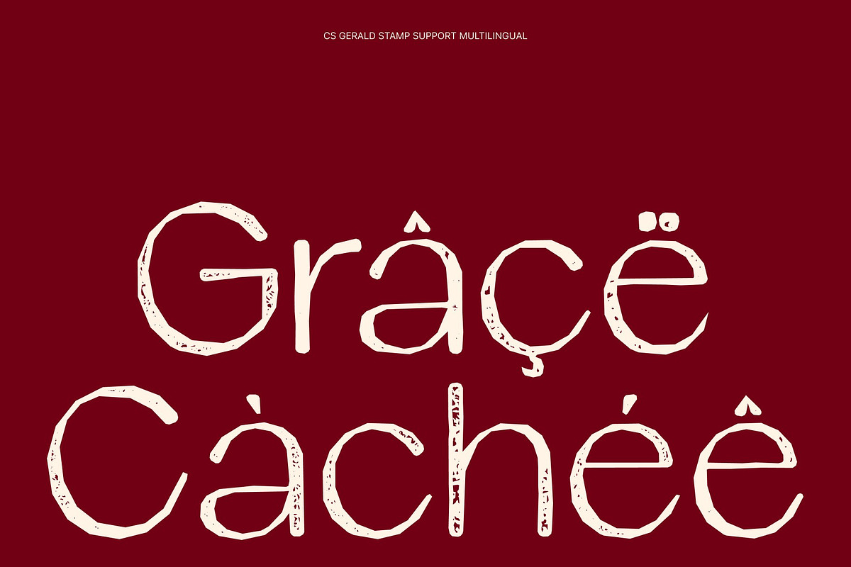 CS Gerald Stamp, a Sans Serif Font by Craft Supply Co. (Photo 7 of 8)