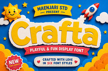 Crafta | Playful & Fun Font Family