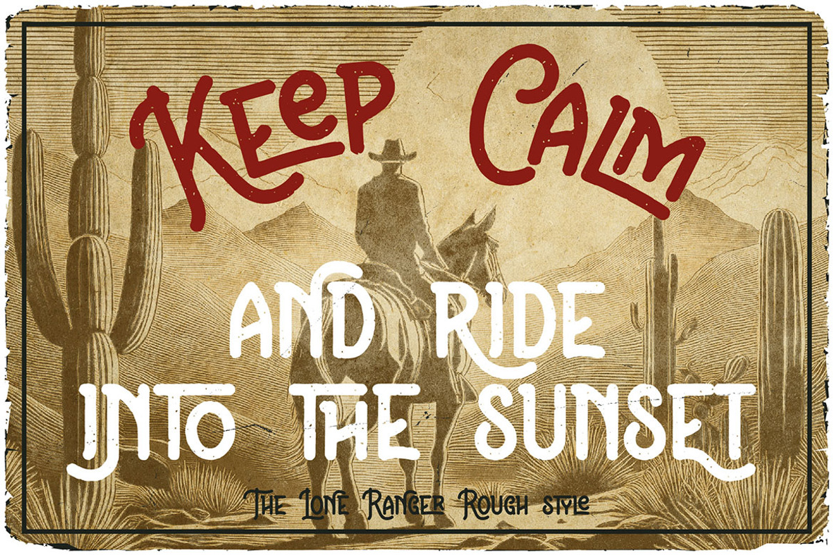 The Lone Ranger, a Handwritten Font by JumboDesign (Photo 2 of 5)