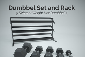 Hex Dumbbell Set And Rack