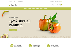 Organic Food HTML Template - Harmic