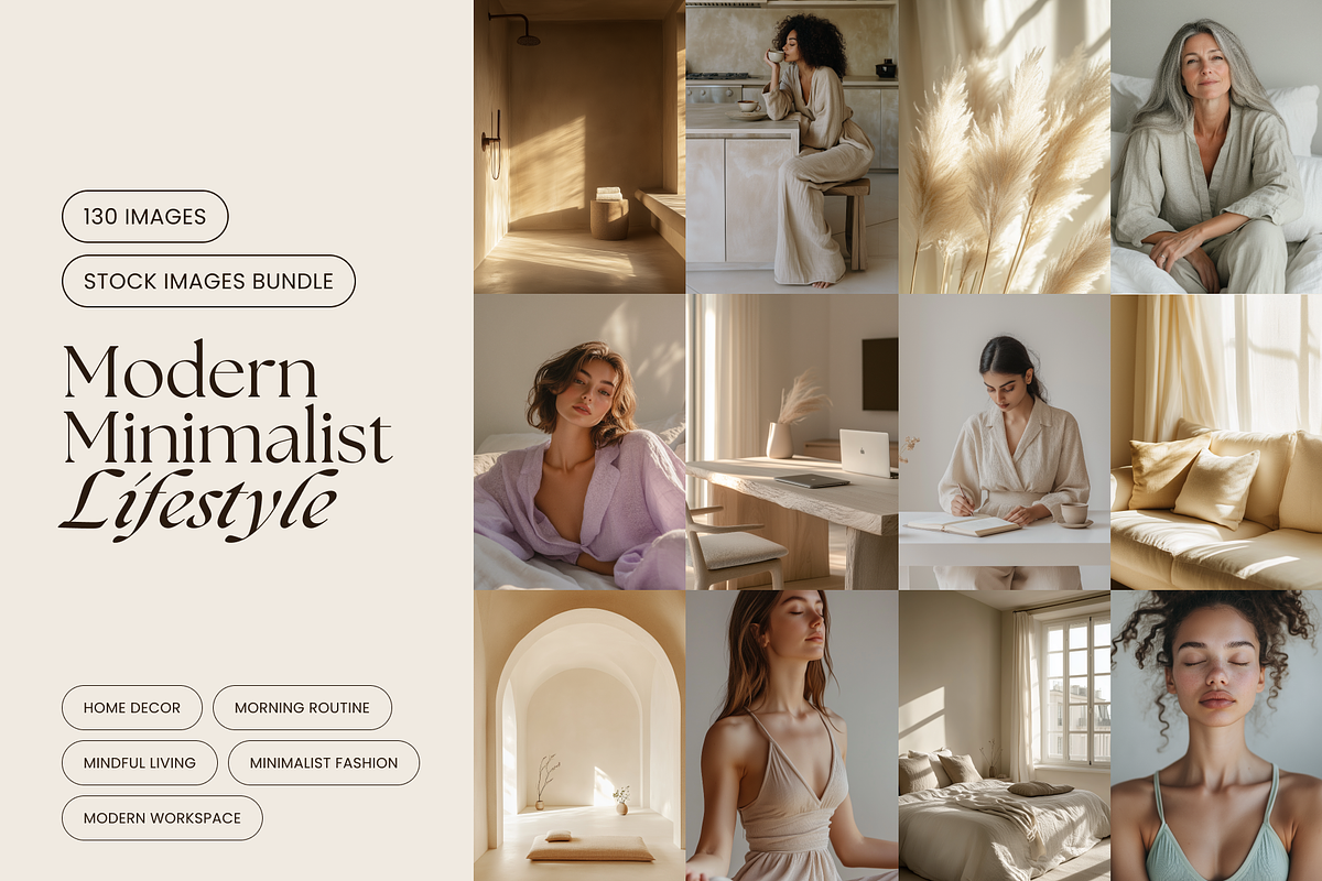 Modern Minimalist Lifestyle Images, a Person Photo by Luna Studio (Photo 1 of 10)