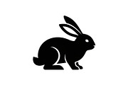 Cute Rabbit Silhouette Vector Bundle, an Illustration by yasushie (Thumbnail 3 of 51)