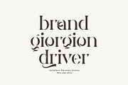 Tugen ligature serif typeface, a Serif Font by yaqublekker (Thumbnail 2 of 9)