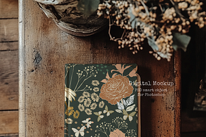 Vintage Book Cover Mockup