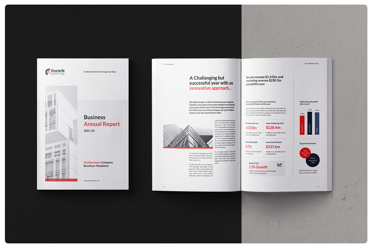 Annual Report, a Brochure Template by StudioGraficso (Photo 2 of 12)