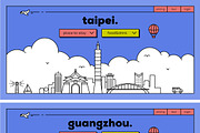 50 Famous Cities Landing Page, a Templates & Theme by Kursat Unsal (Thumbnail 2 of 4)