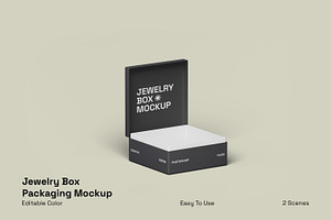 Jewelry Box Packaging Mockup