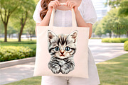 watercolor funny peeking cats clipar, an Illustration by GatewayDesign (Thumbnail 6 of 9)