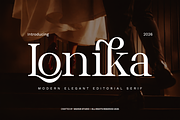 Lonika Modern Elegant Serif Font, a Serif Font by Vadovastd (Thumbnail 1 of 9)