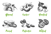Set of 44 organic food objects, a Decorative Illustration by Akimo Mia (Thumbnail 2 of 10)