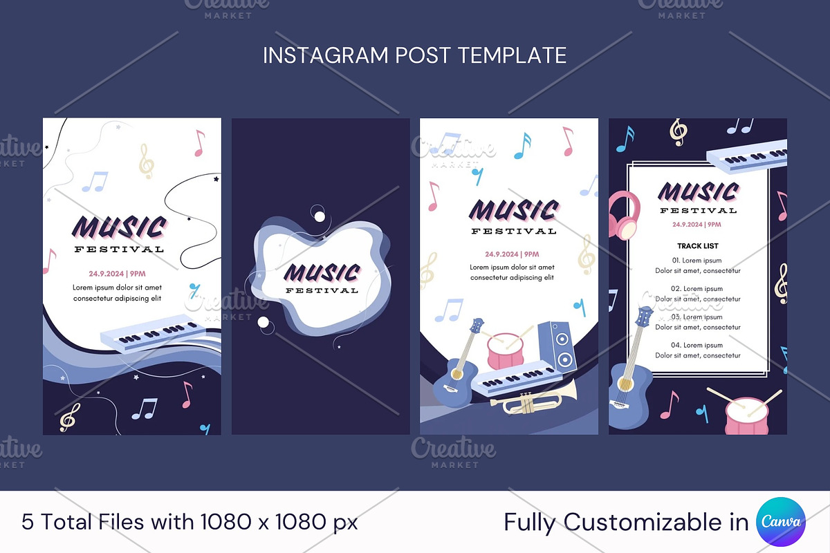 Music Festival Template, a Social Media Template by ryelart.design (Photo 3 of 4)