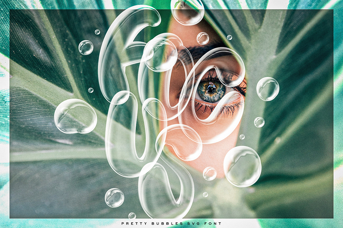 Pretty Bubbles SVG Font, a Handwritten Font by Ivan Rosenberg (Photo 7 of 10)