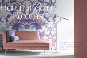 Seamless patterns Hummingbird Blooms, a Pattern Graphic by Yana Dobrik (Thumbnail 6 of 14)