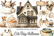Watercolor Cute Beige Halloween Clip, an Illustration by Craft Nest (Thumbnail 1 of 6)