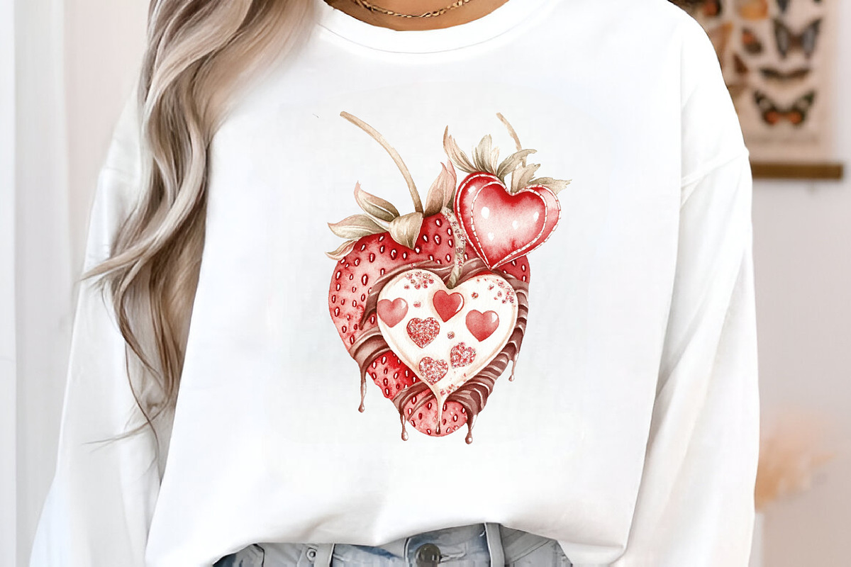 Watercolor Valentine's Day Clipart, an Illustration by Canvas Craft (Photo 5 of 6)