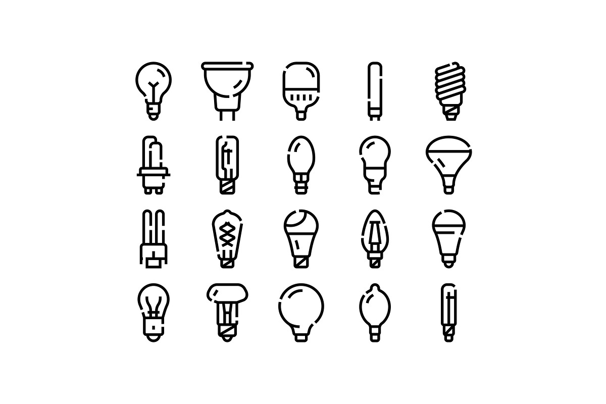 Different light bulbs illuminating, an Object Graphic by pikepicture (Photo 1 of 3)