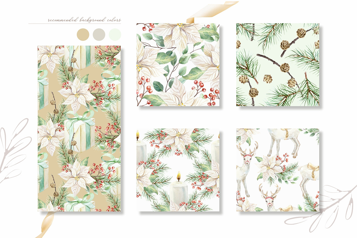 Cozy Christmas. Watercolor Clip Art., a Seasonal Illustration by Farida Bik (Photo 12 of 13)