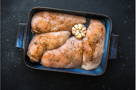 Chicken fillet, raw chicken meat, a Food & Drink Photo by Nadia-nb