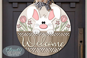 Easter Bunny SVG Laser Cut Files, a Pattern Graphic by Cloud9DesignSVG (Thumbnail 1 of 5)