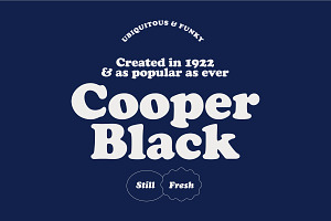 Cooper font family by FontPeople