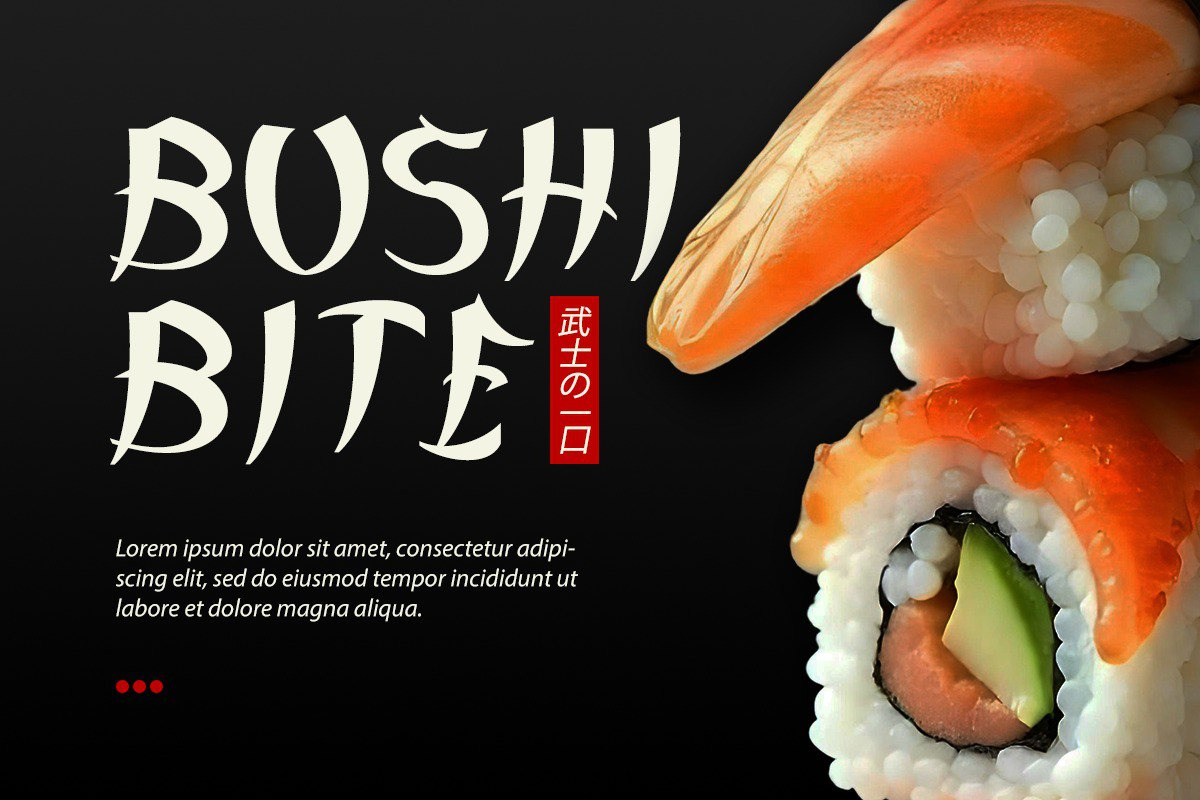 Yamaji – Japanese Display Font, a Serif Font by Vadovastd (Photo 6 of 8)