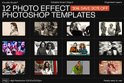 12 Photo Effect Templates, a Layer Style Add-On by iDoodle Studio (Thumbnail 1 of 6)