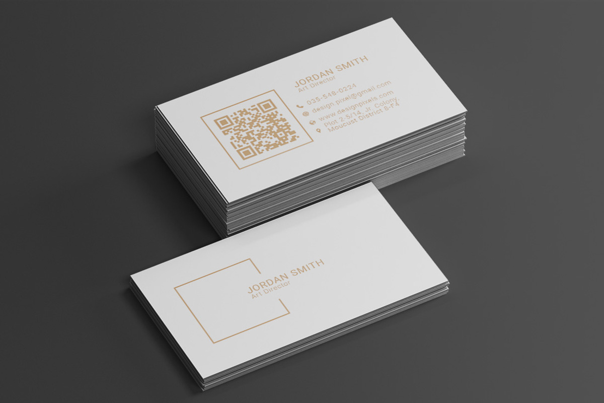 Simple Minimal Business Card, a Business Card Template by Saman Osama (Photo 2 of 5)
