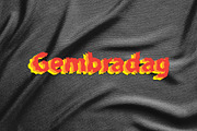 Gembradag Display Sans Serif Font, a Handwritten Font by Nickhard (Thumbnail 2 of 6)