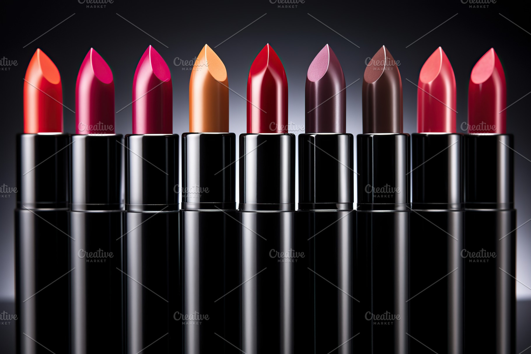 Colorful lipstick on dark background, a Beauty & Fashion Photo by AlyaAnd