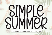 Simple Summer | Script Font, a Script Font by Scratchones (Thumbnail 1 of 8)