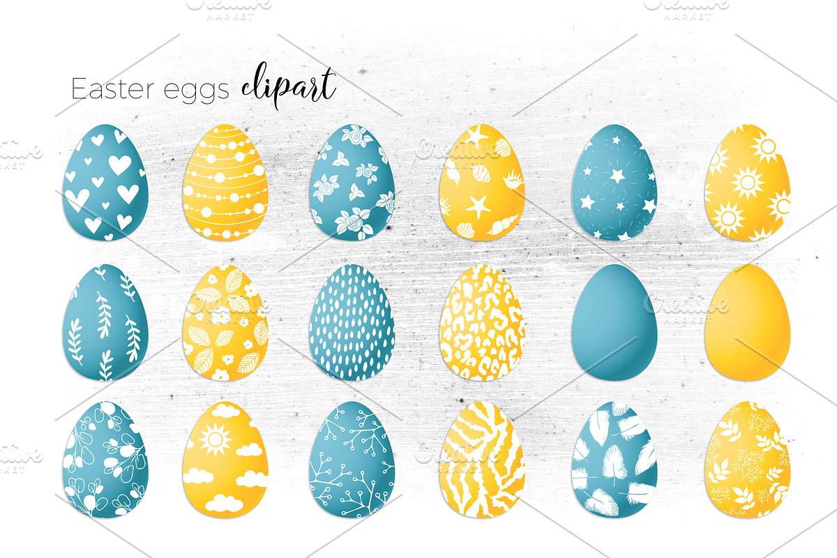 Easter in yellow & blue, a Graphic by NKTN graphics (Photo 4 of 7)
