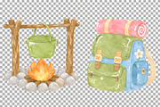 Camp Nursery Clipart Woodland Animal, a Seasonal Illustration by SugarCloudStudioArt (Thumbnail 6 of 7)