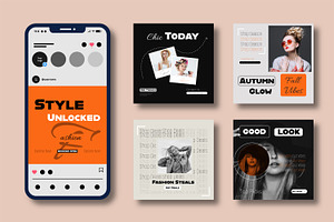 Stylish Fashion Social Media Post, a Social Media Template by MightyDesign