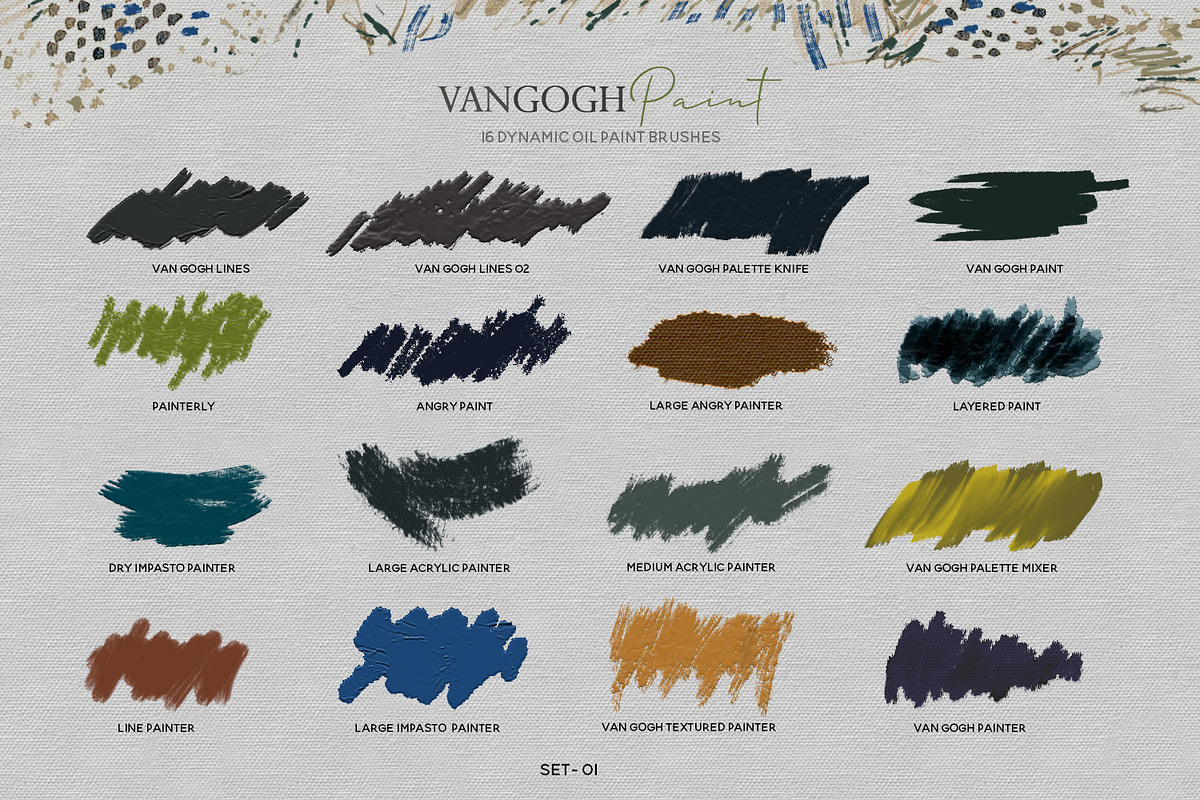 VanGogh Paint Photoshop Brush Bundle, a Brush Add-On by Photohacklovers (Photo 3 of 9)