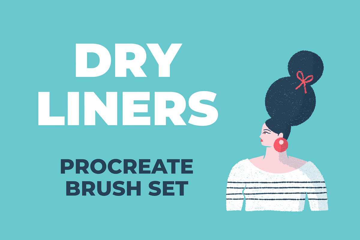 Dry Liners Procreate Brush Set, a Brush Add-On by Insalata Illustrata (Photo 1 of 10)