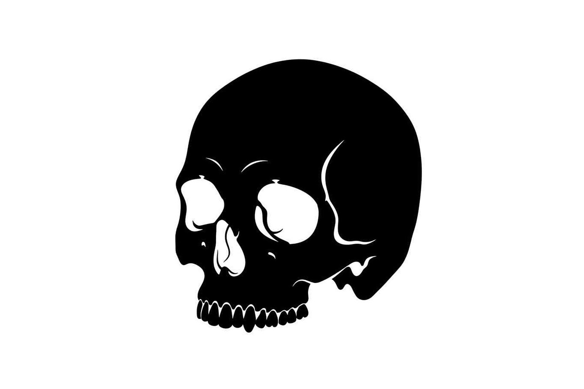 50 Skull Head Silhouette Vector Bund, an Illustration by Creativeshirt (Photo 8 of 51)