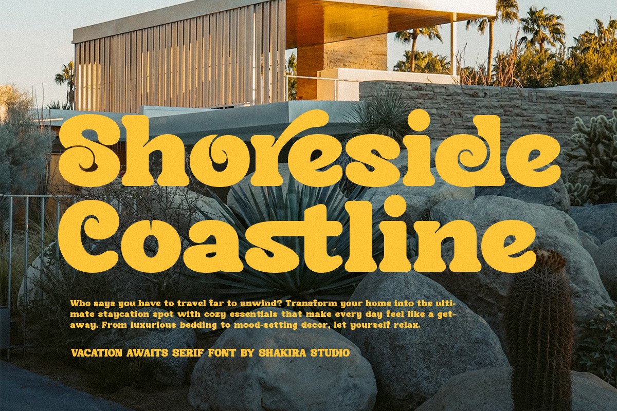 Vacation Awaits - Retro Serif Font, a Serif Font by Shakira Studio (Photo 8 of 10)