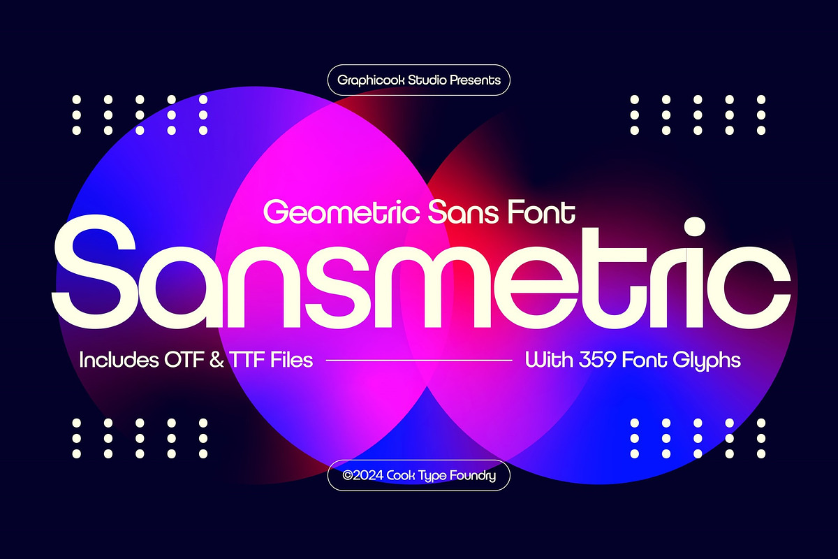 Sansmetric, a Sans Serif Font by graphicook (Photo 1 of 10)