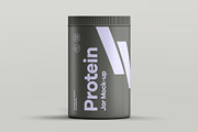 Protein Tall Jar Mock-up, a Packaging Mockup by zippypixelstudio (Thumbnail 4 of 12)