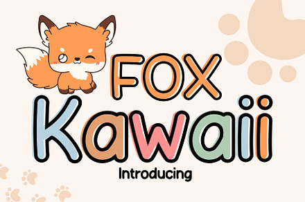 Fox Kawaii Fonts, a Handwritten Font by Fox7 By Rattana