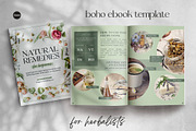 Boho eBook Template for Herbalists, a Magazine Template by Made by Melody (Thumbnail 1 of 16)