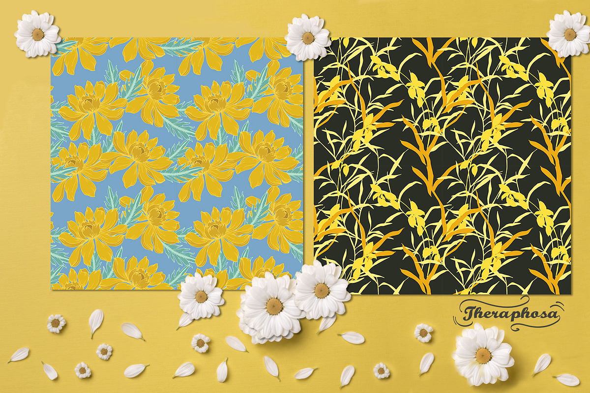 20JPG/EPS Tropical floral pattern, a Pattern Graphic by Theraphosath (Photo 19 of 21)